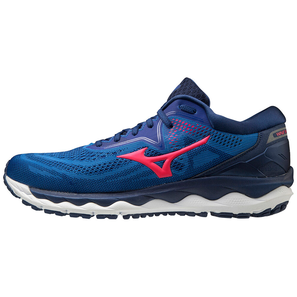 Scarpe Running Mizuno Wave Sky 4 Uomo - Blu/Rosa - 38409-XREF